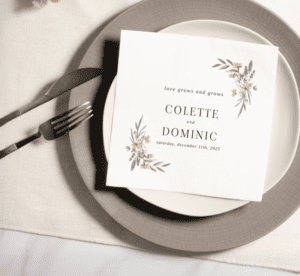wedding reception - napkins
